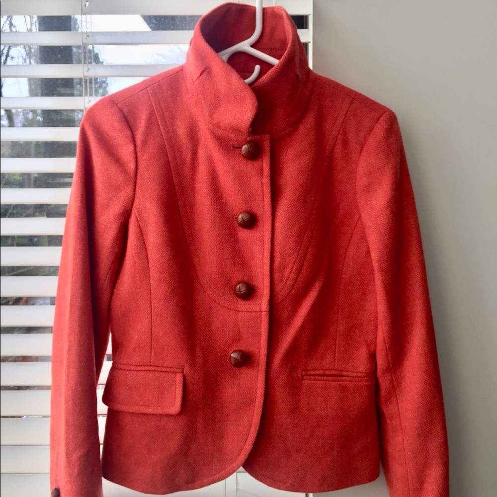 Jcrew Wool Herringbone Blazer - Size 4